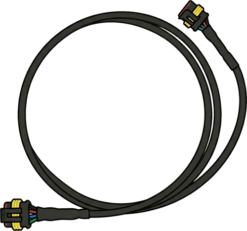 15’ of weather rated cable per light